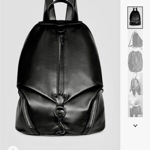 Rebecca Minkoff Jumbo Julian Backpack - black leather, like new!